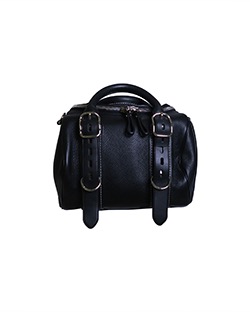 Rockie Bag, Pebbled Leather, Black, S, DB+Strap